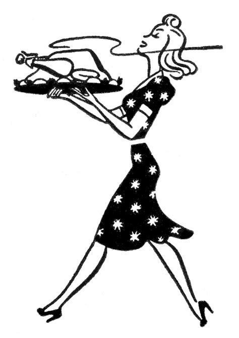 If you are 18 and above, please click here to continue reading. Thanksgiving Clip Art - Housewife with Turkey - The ...