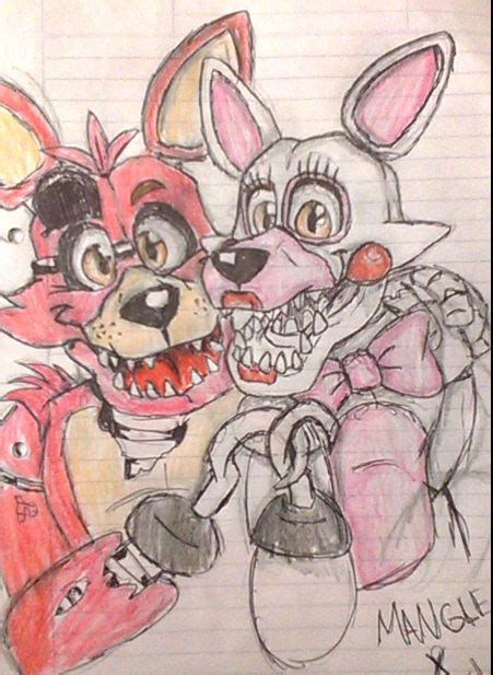 Foxy And Mangle By Juliart15 On Deviantart