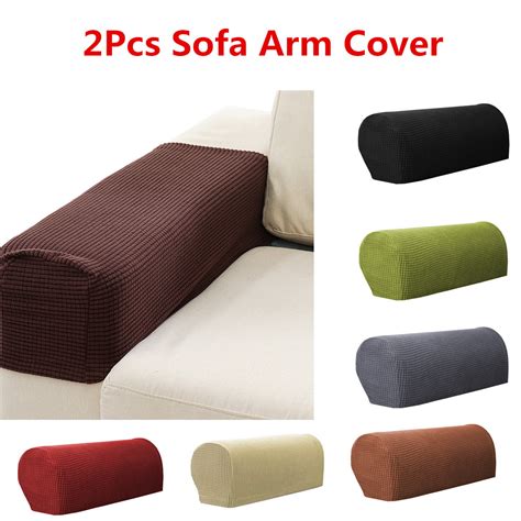 2pcs Premium Stretch Furniture Armrest Covers Sofa Couch Chair Arm