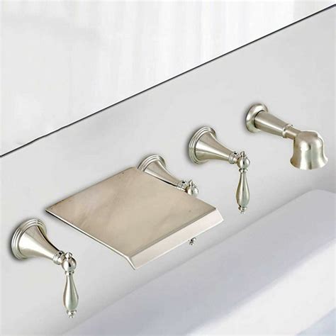 Augusts Wall Mounted Waterfall Faucet With Diverter Wayfair Canada