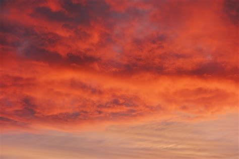 White Clouds Under Orange Sky During Daytime · Free Stock Photo