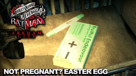 Batman Arkham City Harley Quinns Revenge Not Pregnant Easter Egg