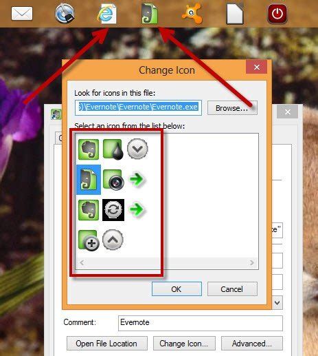 How To Change The Windows 8 Taskbar Icons