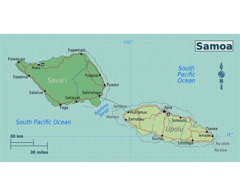 Maps Of Samoa Collection Of Maps Of Samoa Oceania Mapsland Maps