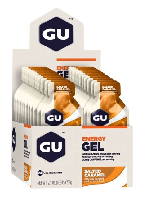 Gu Energy Gel Salted Caramel Box Of 24 Ubersports