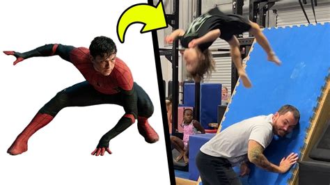 Stunts From Spiderman In Real Life 7 Years Old Youtube