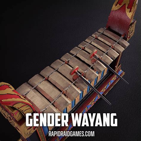 Artstation Traditional Bali Musical Instruments Gender Wayang