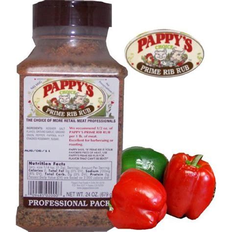 Pappys Choice Seasoning Prime Rib Rub 24 Oz Professional Pack