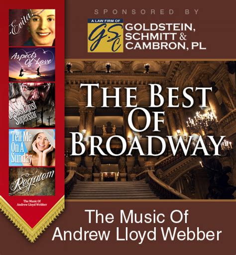The Best Of Broadway The Music Of Andrew Lloyd Webbershow The Lyric