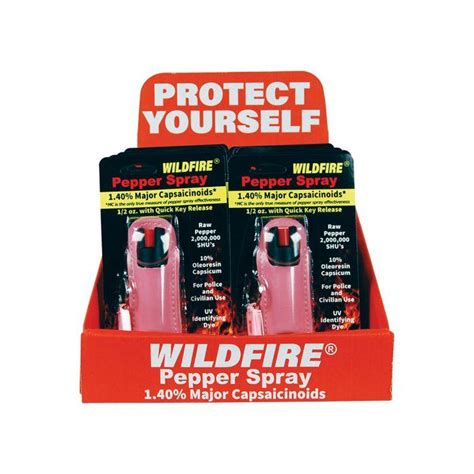 Wildfire Wholesale Pepper Spray Halo Keychain Holster Case Of 12 14