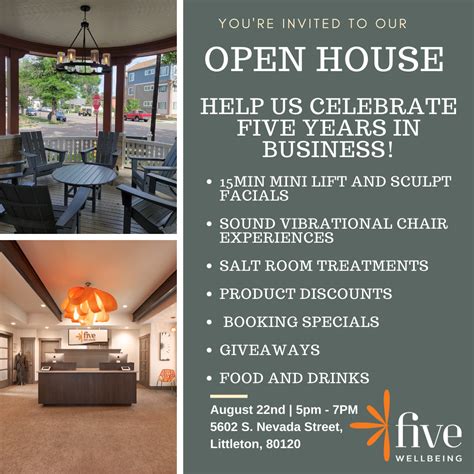5 Year Anniversary Open House Five Wellbeing