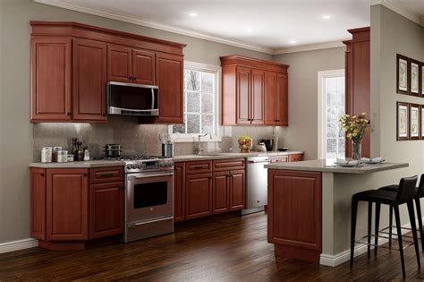 Gray Kitchen Cherry Cabinets The Kitchen Should Be Inspirational A Abode That Can Be Abatement