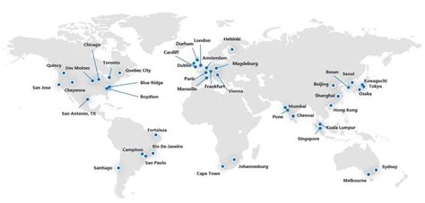 Map Of Microsoft Data Centers