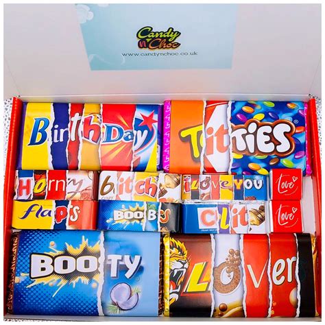 adults rude novelty chocolate wrapper box hamper t present etsy