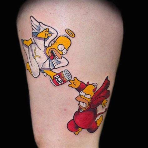 Of The Best Simpsons Tattoos Tattoo Insider Simpsons Tattoo