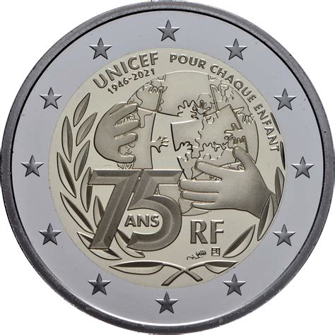 2 Euro Unicef 2021 Pp Frankreich
