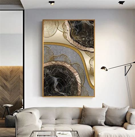 abstract biomorphic elements contemporary wall art fine