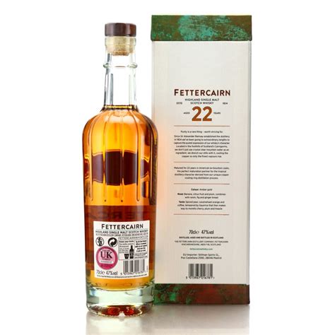 fettercairn 22 year old charity lot whisky auctioneer