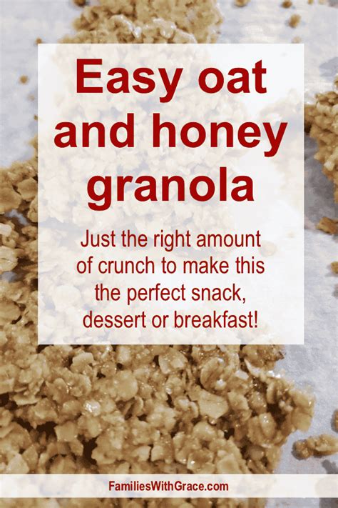 Easy Oat And Honey Granola Recipe Families With Grace