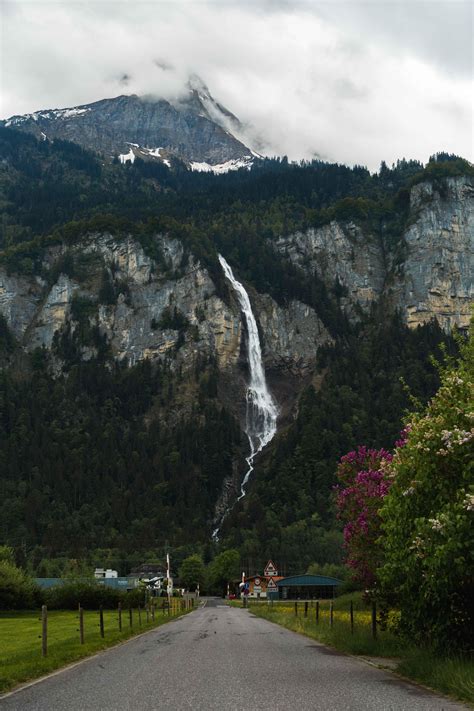 My Version Of The Famous Waterfall In Unterbach Switzerland Oc