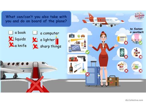 Airport Pictionary Picture Dictiona English ESL Powerpoints