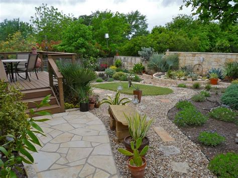 Beautiful Backyard Garden In Texas With Native And Adaptive Plants
