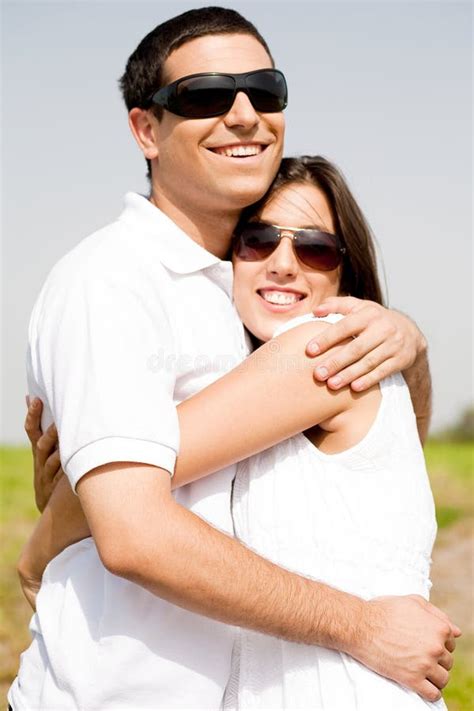 Portrait Of Romantic Couple Hugging Passionately Stock Image Image Of