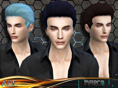 Ade Marco The Sims 4 Catalog Sims Hair Mens Hairstyles Sims 4