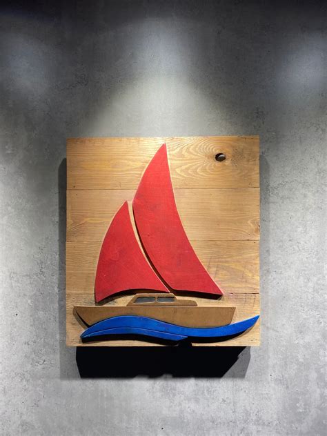 Nautical Wall Decor Wood Boat Art For Wall 3d Wall Sculpture Etsy In
