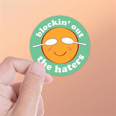 Blocking Out The Haters Vine Sticker Funny Vine Quotes Etsy