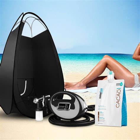 Alba Spray Tan Machine Sunless Tanning Tent Kit 1l Solution Professio