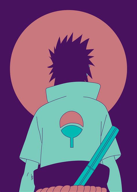 Sasuke Uchiha Poster By Al Art Displate In 2021 Uchiha Anime Art