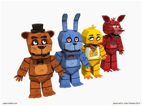 Papercraftzone Br Five Nights At Freddys Papercraft