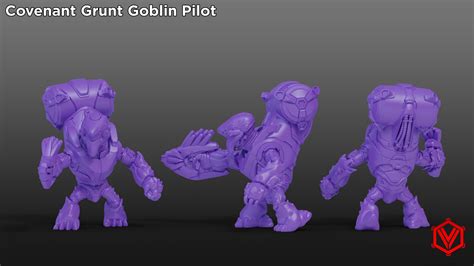 Vincent Colborn Grunt Goblin Halo Fan Miniature Sculpt