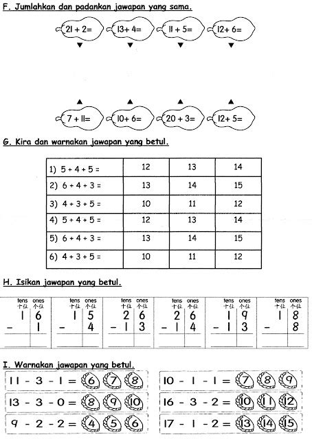 Latihan Matematik Prasekolah 6 Tahun Komagata Maru 100