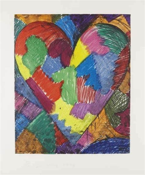 Jim Dine A Beautiful Heart 1996 Etching S