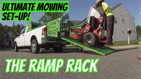 The Best New Way To Haul Your Mowing Equipment The Ramp Rack Youtube
