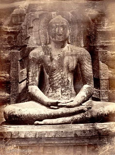 Polonnaruwa Gal Vihara Seated Buddha Statue Ceylon Sri Lanka