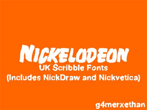 Nickelodeon Uk Scribble Fonts By G4merxethan On Deviantart