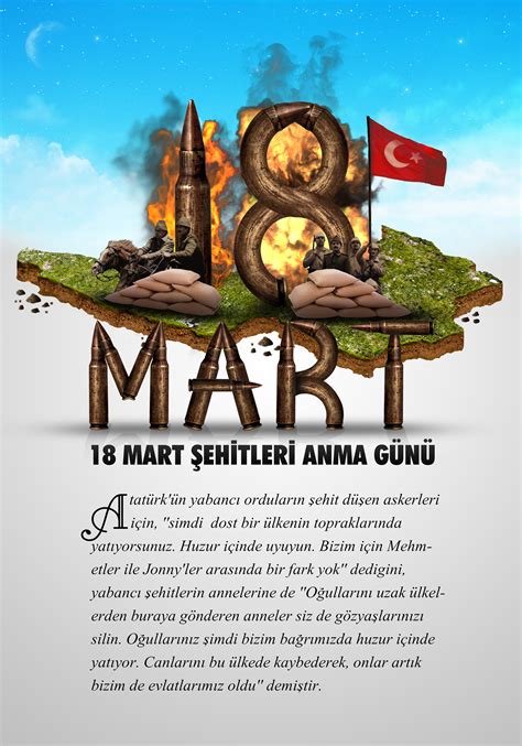 Mart Ehitleri Anma G N Afi Tasar M Behance