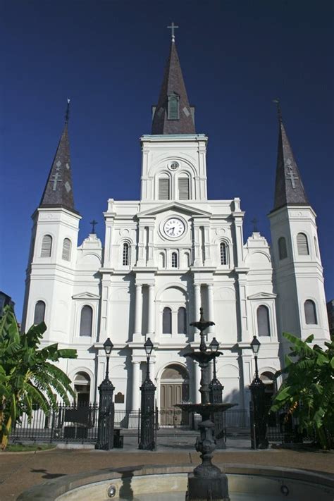 St Louis Cathedral New Orleans Stock Image Image Of Landmark Church