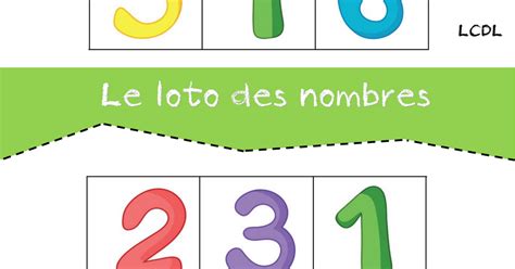 Lcdl Loto Des Nombres 1a6pdf Le Loto Loto Ecole