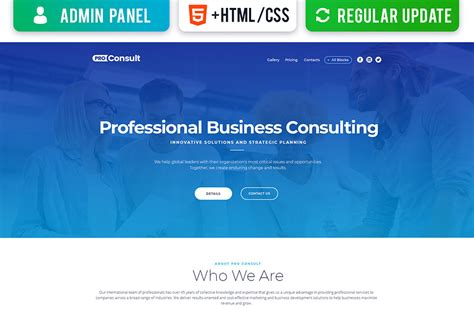 Consulting Landing Page Template For Business Motocms