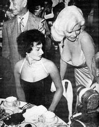 Jayne Mansfield Areola Slip With Sophia Loren 1957 The Drunken