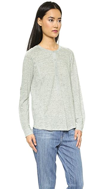 Vince Long Sleeve Henley Tee Shopbop