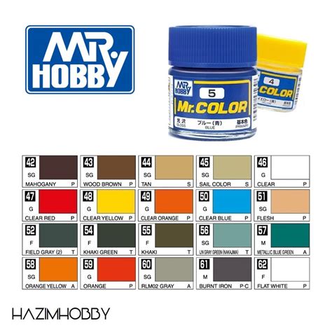 Mr Hobby Color 10ml C42 C62 Mrhobby Mrcolor Shopee Malaysia