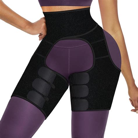 Keland 3 In 1high Waist Trainer Thigh Trimmers Belt Butt Lifter Booty Hips Enhancer Siamese