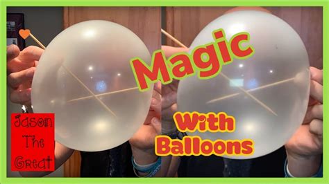 Balloon Magic Tricks Youtube