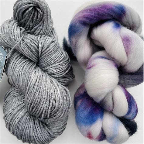 Fa Thrum Mitten Kit Silver Simply Socks Yarn Company