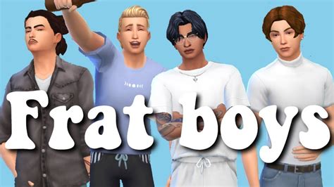 Sims 4 Frat Boys Sims 4 Create A Sim Cc Links Youtube